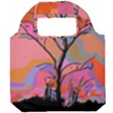 Tree Landscape Abstract Nature Colorful Scene Foldable Grocery Recycle Bag View1