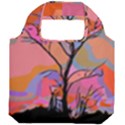 Tree Landscape Abstract Nature Colorful Scene Foldable Grocery Recycle Bag View2