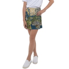 Map Illustration Grand Theft Auto Kids  Tennis Skirt by danenraven