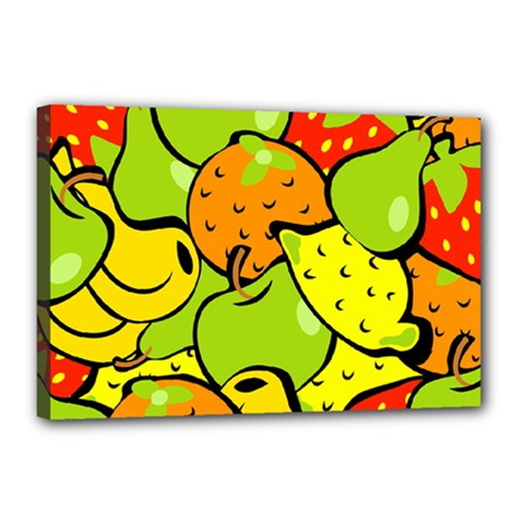 Fruit Food Wallpaper Canvas 18  X 12  (stretched) by Dutashop