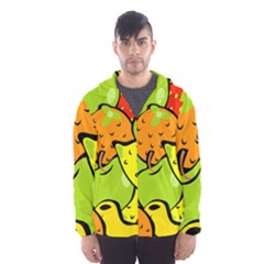 Fruit Food Wallpaper Men s Hooded Windbreaker