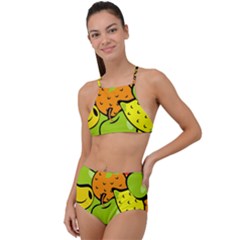 Fruit Food Wallpaper High Waist Tankini Set by Dutashop