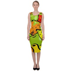 Fruit Food Wallpaper Sleeveless Pencil Dress by Dutashop