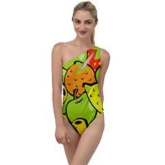 Fruit Food Wallpaper To One Side Swimsuit by Dutashop