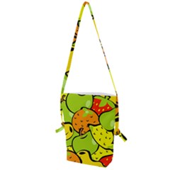 Fruit Food Wallpaper Folding Shoulder Bag by Dutashop