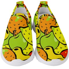 Fruit Food Wallpaper Kids  Slip On Sneakers by Dutashop