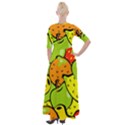 Fruit Food Wallpaper Half Sleeves Maxi Dress View2