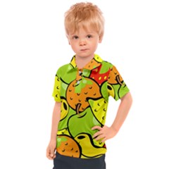 Fruit Food Wallpaper Kids  Polo Tee