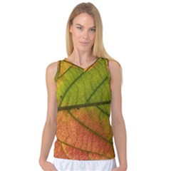 Leaf Autumn Fall Season Macro Women s Basketball Tank Top by Wegoenart