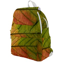 Leaf Autumn Fall Season Macro Top Flap Backpack by Wegoenart