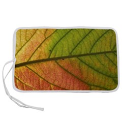 Leaf Autumn Fall Season Macro Pen Storage Case (l) by Wegoenart