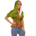 Leaf Autumn Fall Season Macro Lightweight Drawstring Hooded Top View3