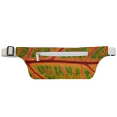 Leaf Veins Texture Autumn Fall Active Waist Bag by Wegoenart