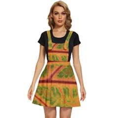 Leaf Veins Texture Autumn Fall Apron Dress by Wegoenart