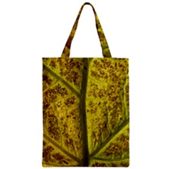 Leaf Structure Texture Background Zipper Classic Tote Bag by Wegoenart