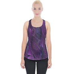 Feather Pattern Texture Form Piece Up Tank Top by Wegoenart