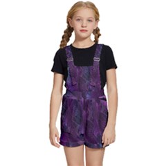 Feather Pattern Texture Form Kids  Short Overalls by Wegoenart