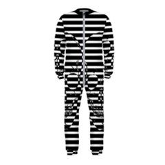 Striped-skull Demonic Skulls-stripe Onepiece Jumpsuit (kids)