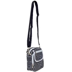 Striped-skull Demonic Skulls-stripe Shoulder Strap Belt Bag by Casemiro