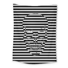 Striped-skull Demonic Skulls-stripe Medium Tapestry