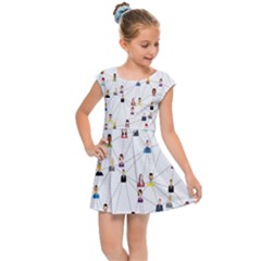 Social-media Kids  Cap Sleeve Dress by nateshop