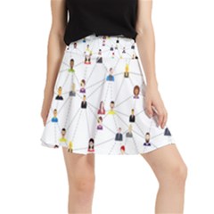 Social-media Waistband Skirt by nateshop