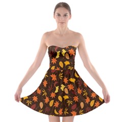 Thanksgiving Strapless Bra Top Dress by nateshop