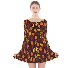 Thanksgiving Long Sleeve Velvet Skater Dress by nateshop