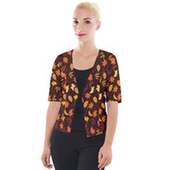 Thanksgiving Cropped Button Cardigan by nateshop