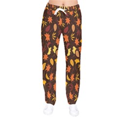 Thanksgiving Women Velvet Drawstring Pants