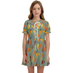 Thanksgiving-001 Kids  Sweet Collar Dress by nateshop