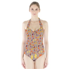 Thanksgiving-002 Halter Swimsuit by nateshop