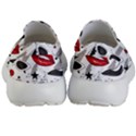 Red Lips Black Heels Pattern Kids Lightweight Slip Ons View4