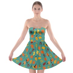 Thanksgiving-003 Strapless Bra Top Dress by nateshop