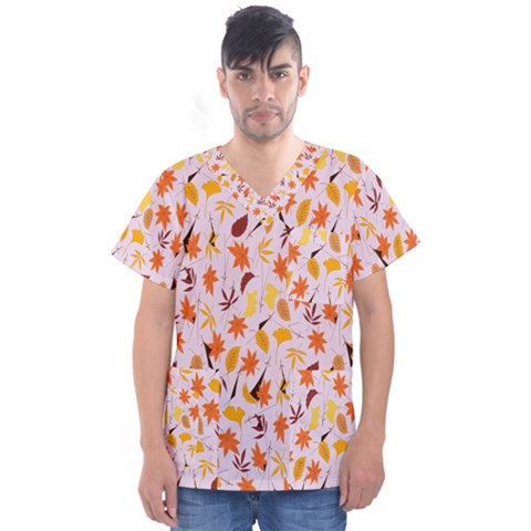 Thanksgiving-004 Men s V-neck Scrub Top by nateshop