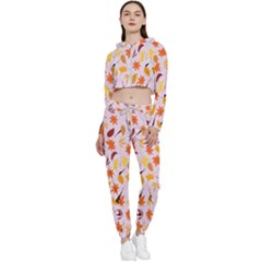 Thanksgiving-004 Cropped Zip Up Lounge Set by nateshop