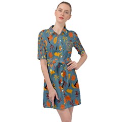 Thanksgiving-005 Belted Shirt Dress by nateshop