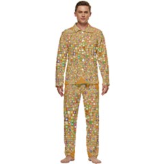 Calendar -1 Men s Long Sleeve Velvet Pocket Pajamas Set by nateshop