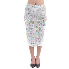 Calendar Midi Pencil Skirt