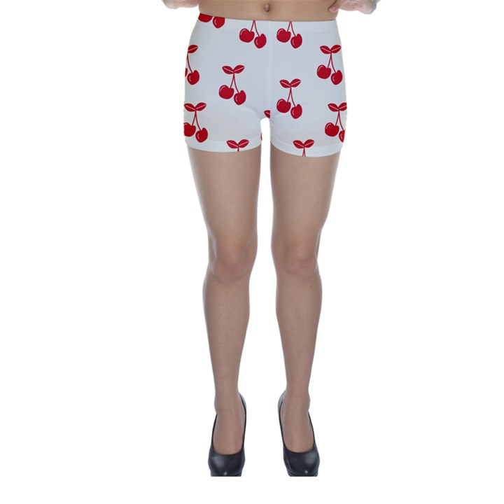 Cherries Skinny Shorts