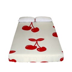 Cherries Fitted Sheet (full/ Double Size) by nateshop