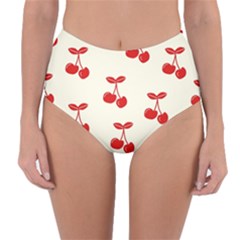 Cherries Reversible High-waist Bikini Bottoms by nateshop