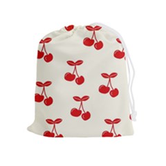 Cherries Drawstring Pouch (xl) by nateshop