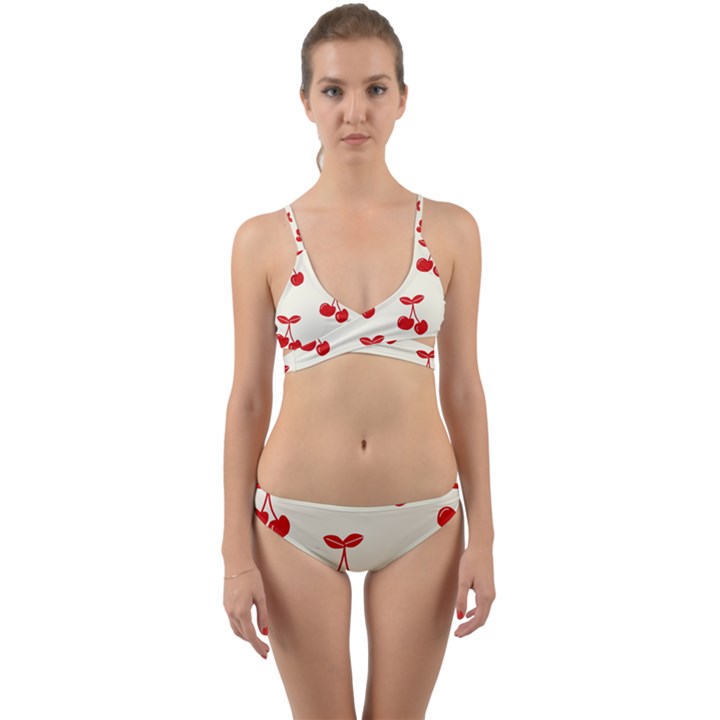 Cherries Wrap Around Bikini Set