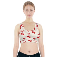 Cherries Sports Bra With Pocket by nateshop