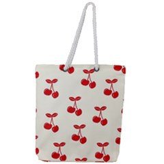 Cherries Full Print Rope Handle Tote (large) by nateshop