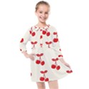 Cherries Kids  Quarter Sleeve Shirt Dress View1