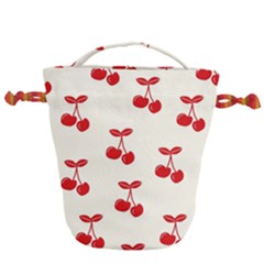 Cherries Drawstring Bucket Bag by nateshop