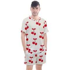 Cherries Men s Mesh Tee And Shorts Set