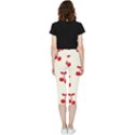 Cherries Inside Out Lightweight Velour Capri Leggings  View4